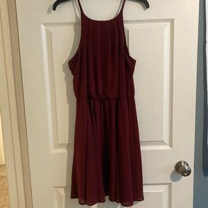 Maroon Flowy Dress Size L